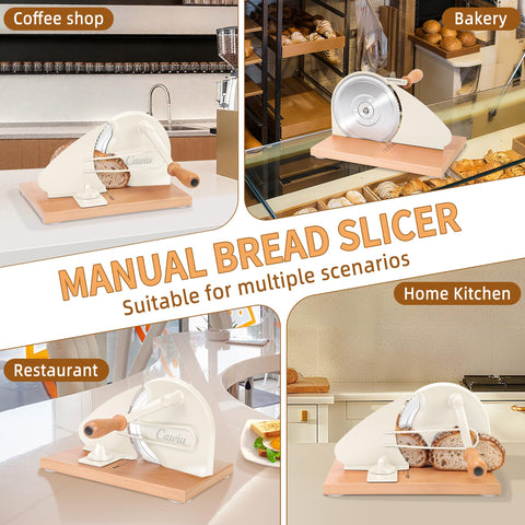 Removable protective cover on CAWIU bread slicer for safe storage