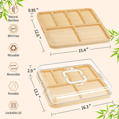 CAWIU white finish board with lid for stylish travel hosting.