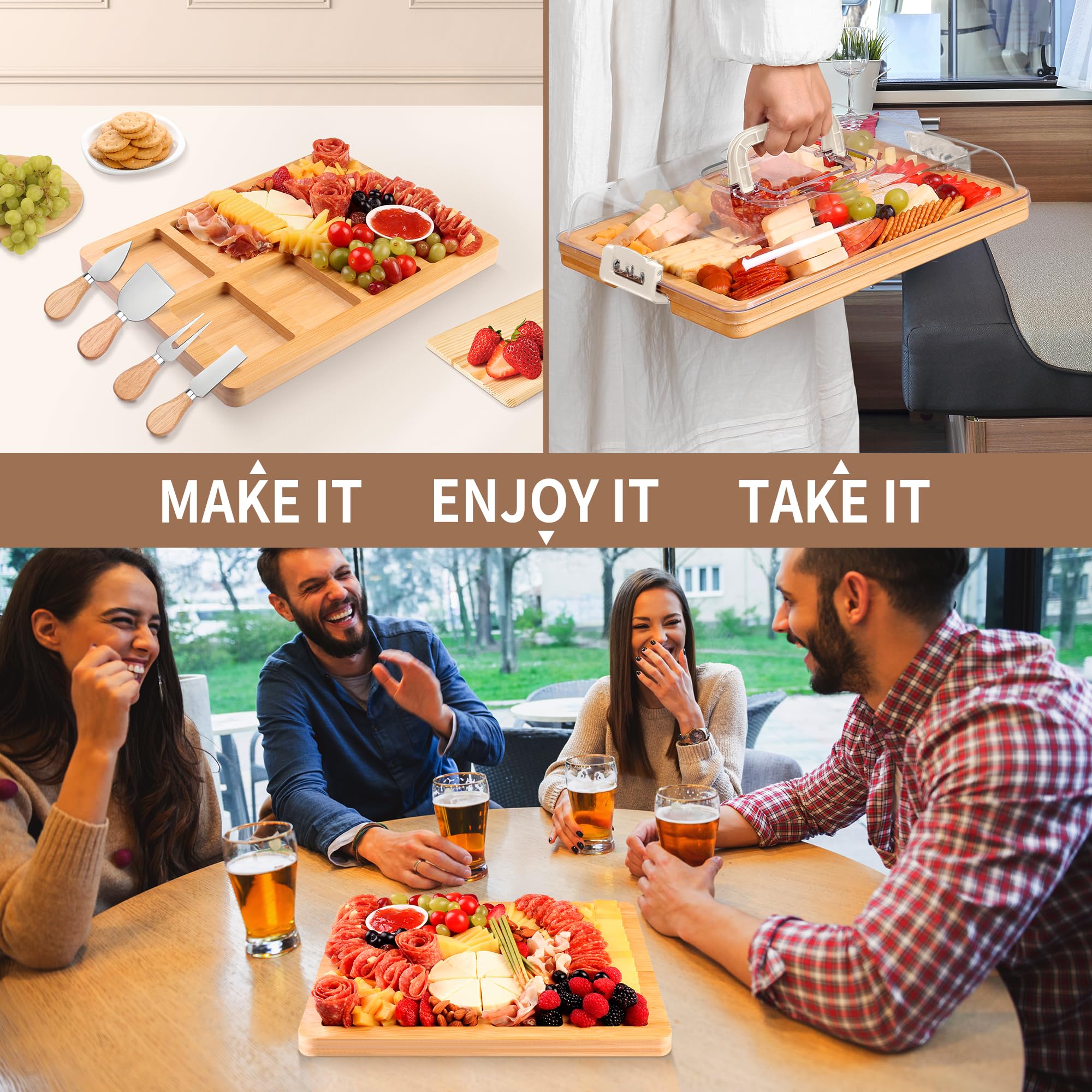 CAWIU board dual-use surface for cutting and serving.