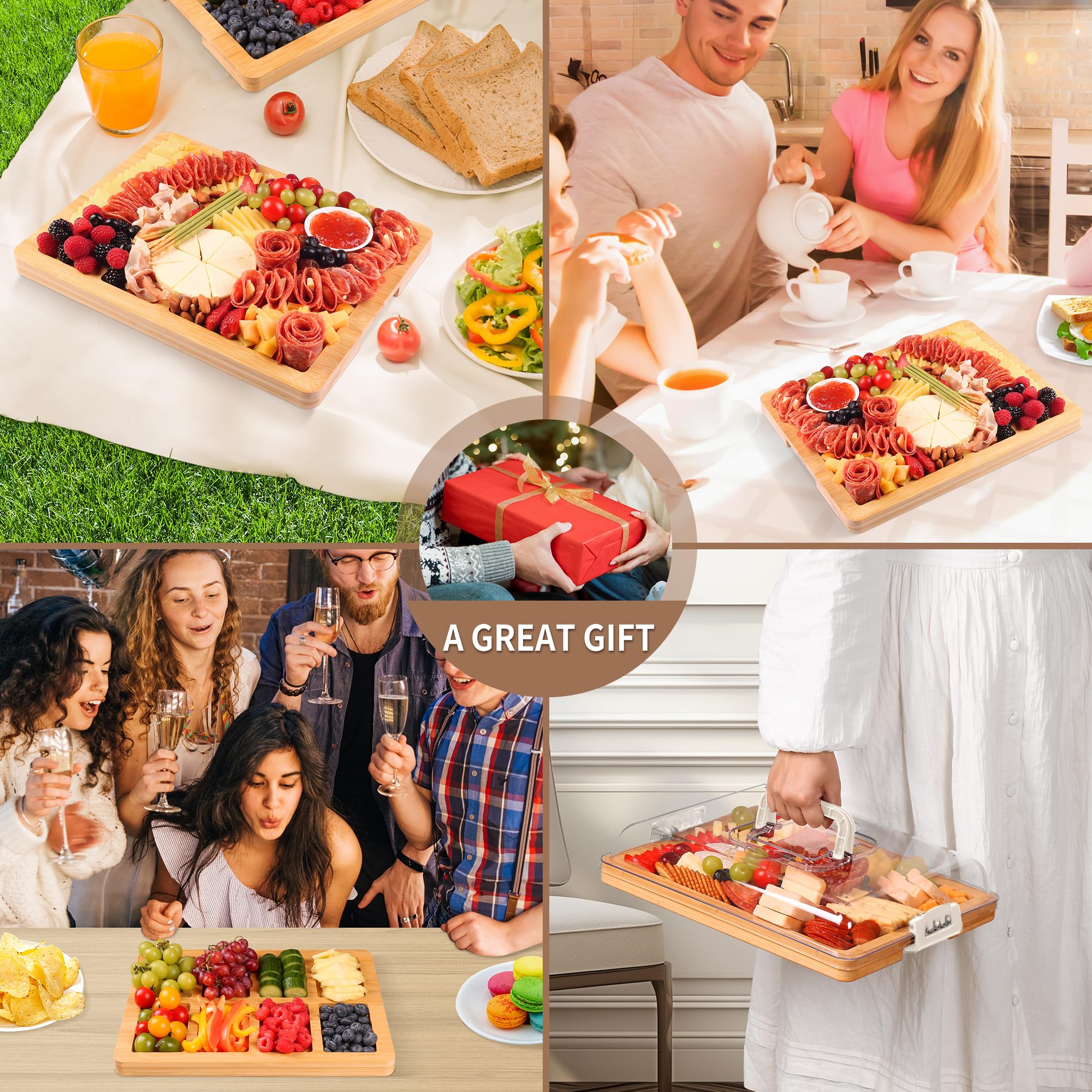 CAWIU charcuterie board gift pack, ideal for housewarmings or weddings.