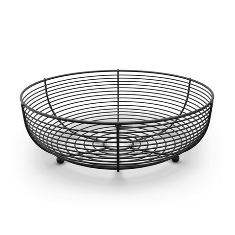 CAXXA countertop fruit bowl in matte black displaying fresh produce for easy access