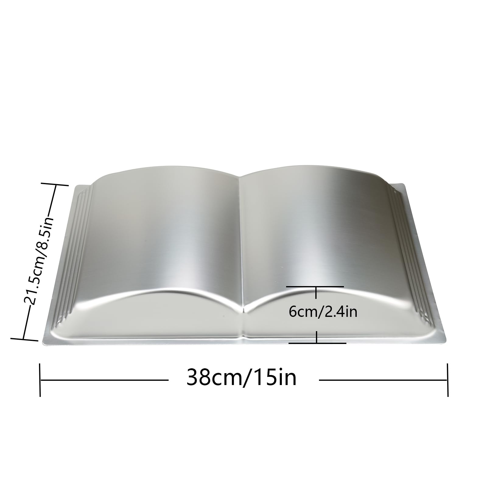Cayanmydery book shape cake pan close-up aluminum body for even baking