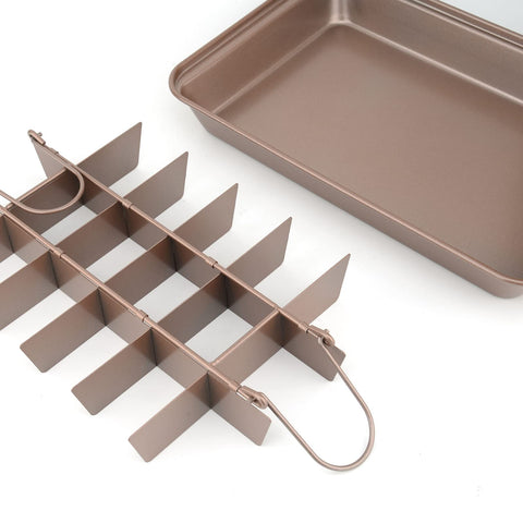 Cayanmydery brownie pan is dishwasher safe for easy cleanup.