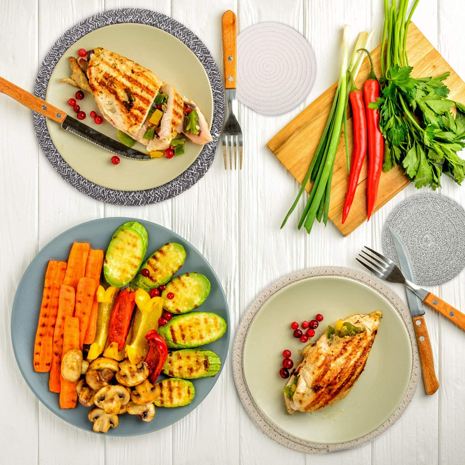 Cazzon farmhouse decor setup blends with kitchen styling for warmth.