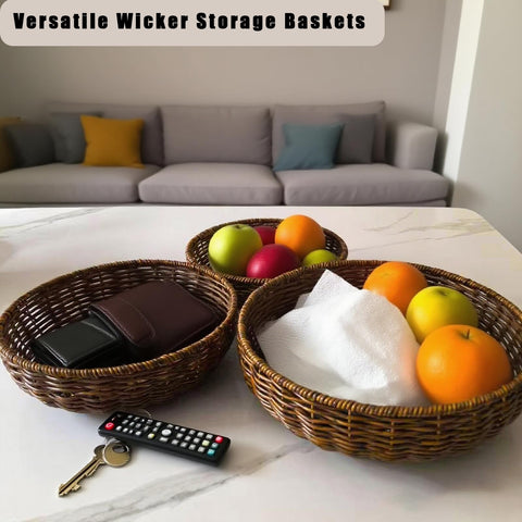 CBAOCBKVH durable handwoven baskets that wipe clean for easy maintenance.