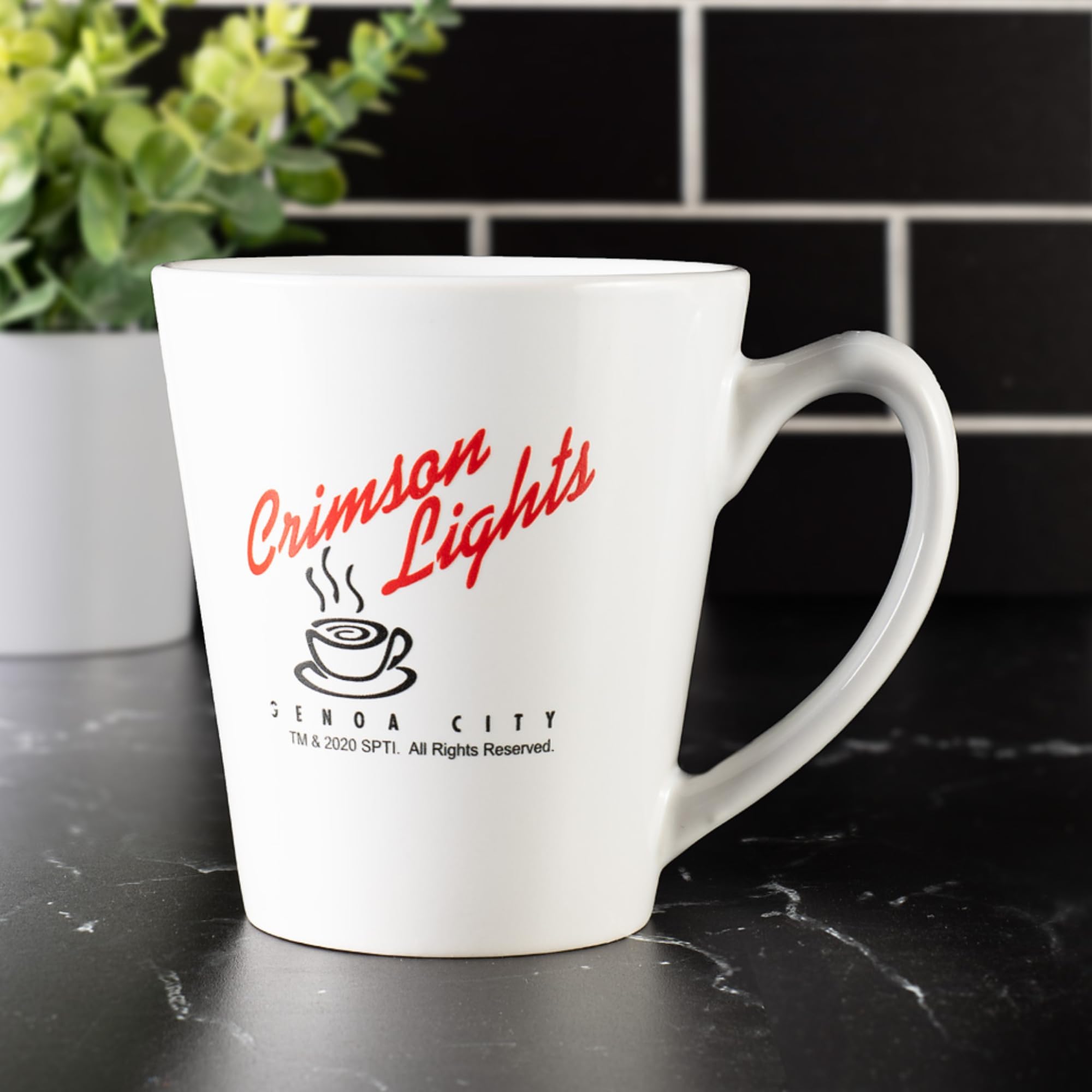 13 oz capacity mug designed for everyday use and collection display.