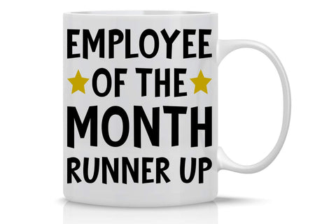 CBTwear Employee Month Runner mug with double-sided print for shared desk humor
