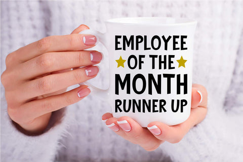 CBTwear mug in use at a work desk adds lighthearted motivation