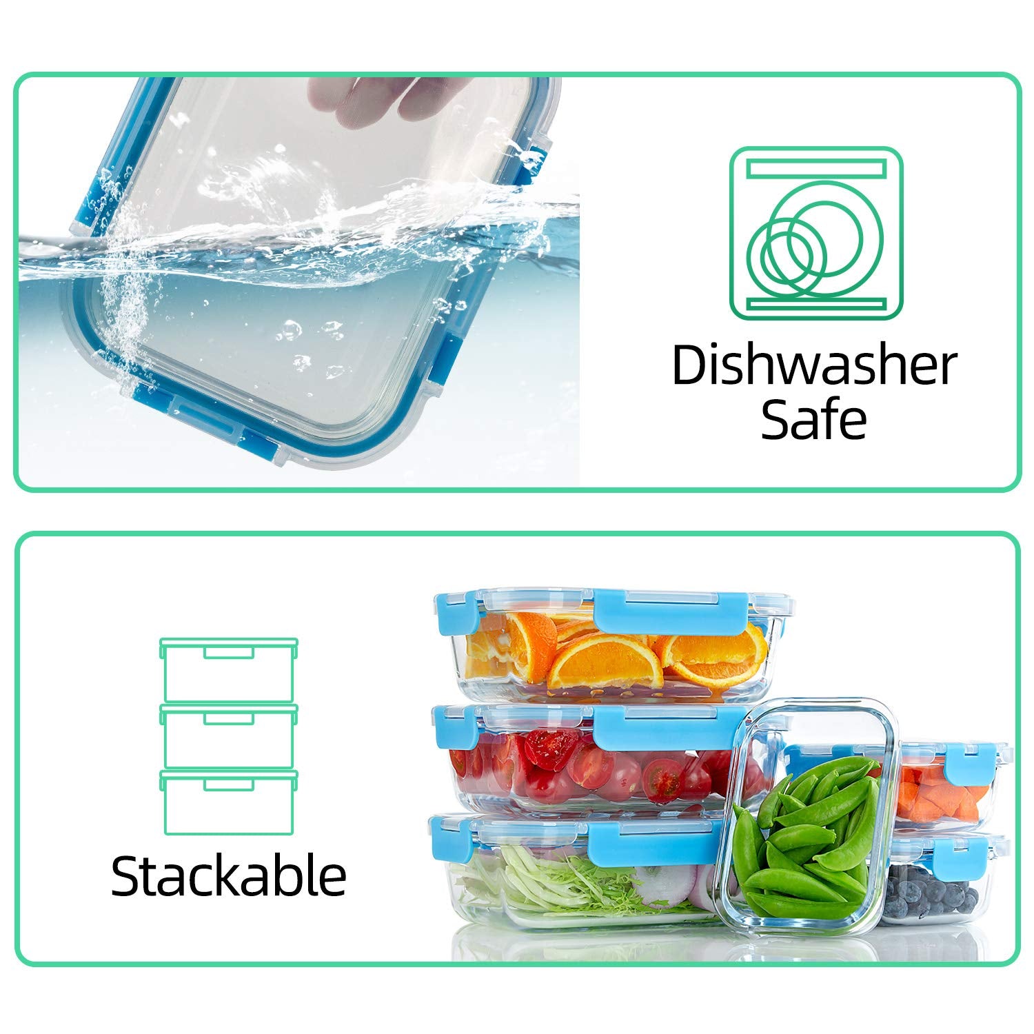 C CREST freezer-safe containers keep leftovers fresh and ready