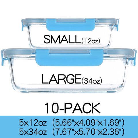 C CREST glass container lids for airtight sealing and transport