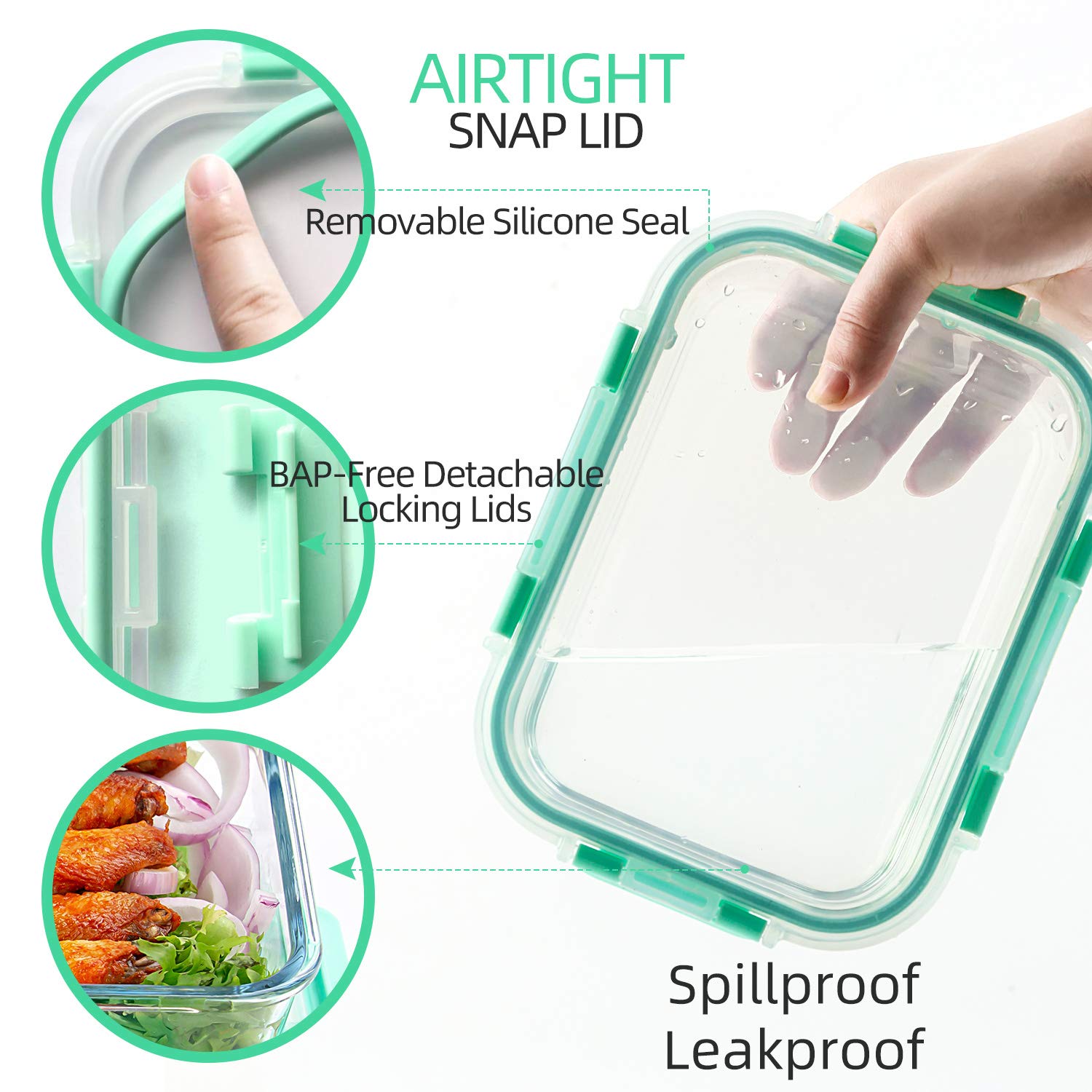 C Crest oven-safe borosilicate glass handles high heat for cooking and storage