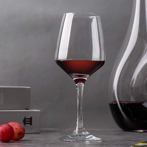 C CREST wine glasses dishwasher-safe for easy cleanup.