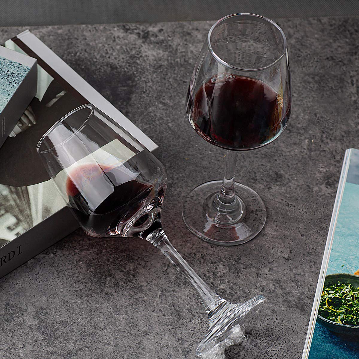 C CREST wine glasses lead-free for safe, durable tableware.