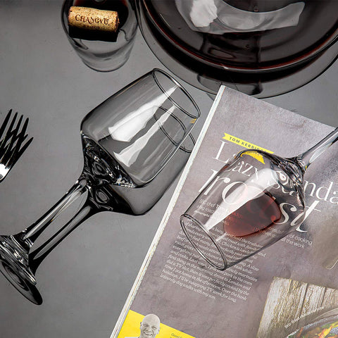 C CREST wine glasses lightweight yet durable for everyday use.