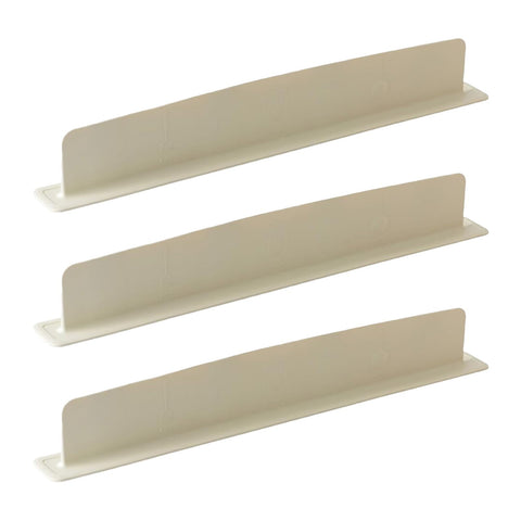 CCDANSIYUCR silicone sink splash guard, cream white, front view blocks splashes for cleaner countertops.