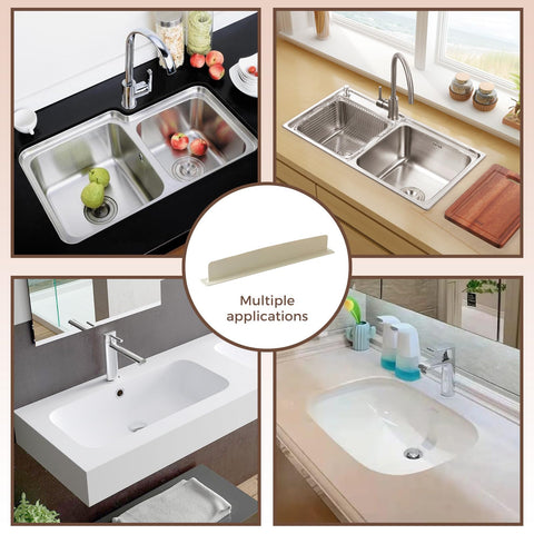 CCDANSIYUCR splash guard with strong suction cups; quick install near sink.