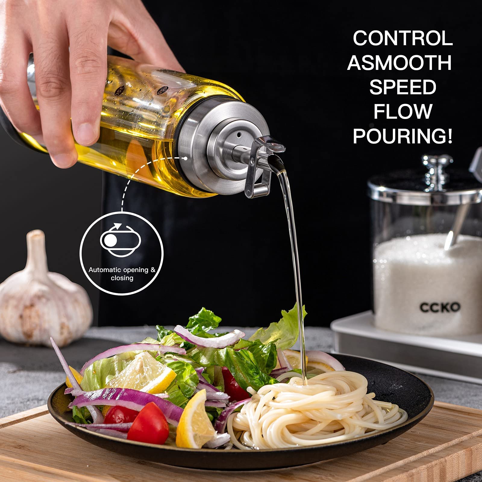 CCKO leak-proof cap with silicone ring keeps contents sealed between uses