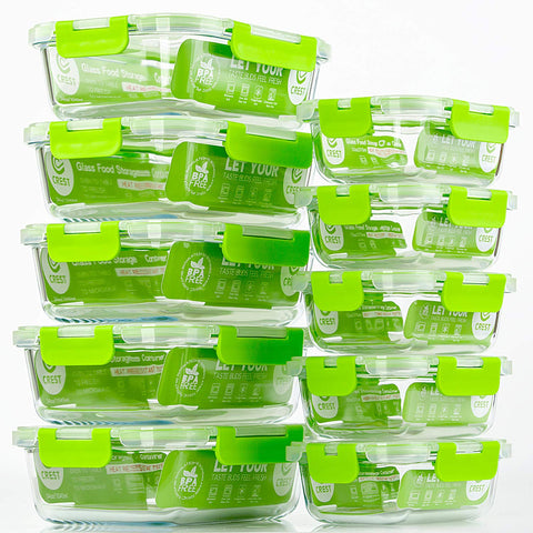 C CREST BPA-free lids keep contents secure and leak-proof.