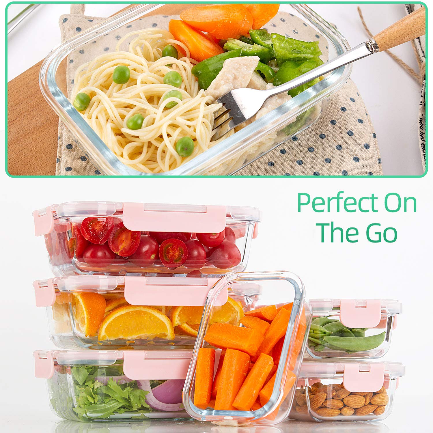 C CREST stackable glass storage to save kitchen space