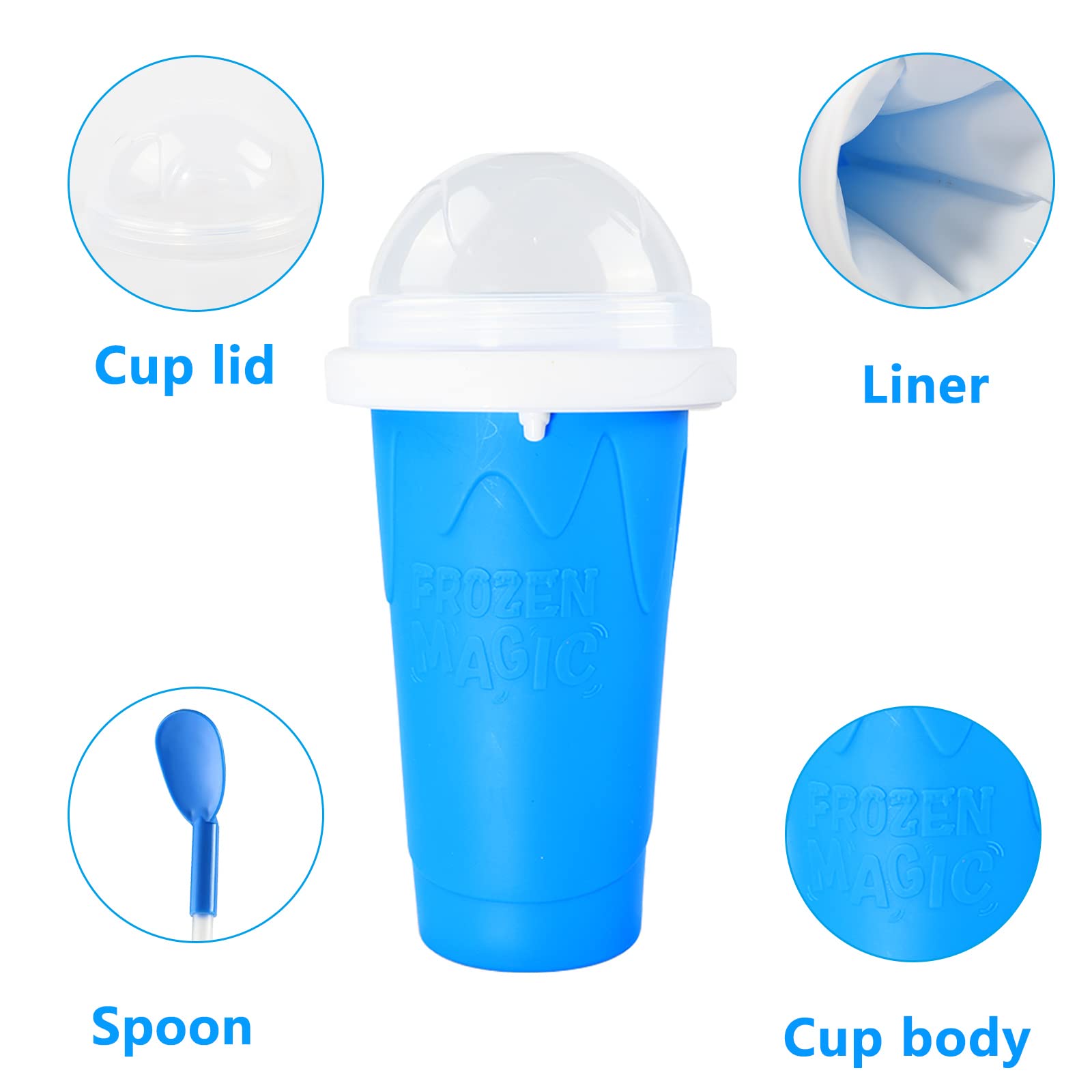 cdbz slushy cup with different flavors ready with juice or soda