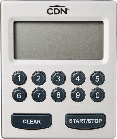 CDN Direct Entry 2-Alarm timer stand for hands-free operation