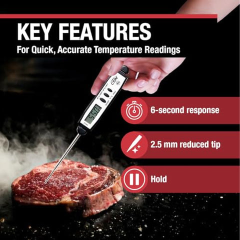 CDN DT450X in use on meat to check center temperature