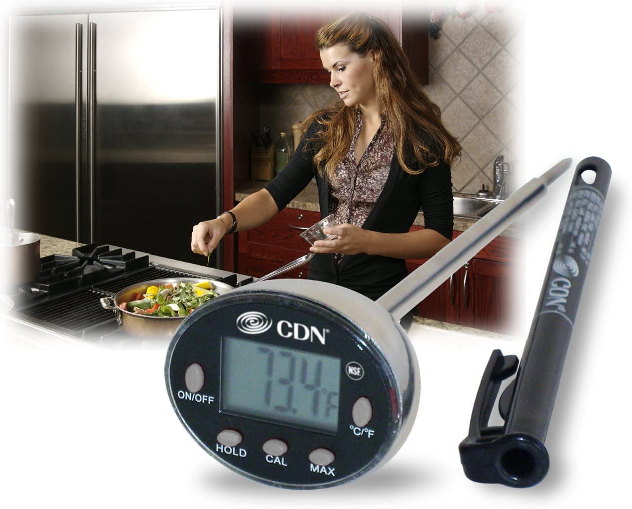 Field calibration button on CDN DTQ450X enables on-site recalibration.
