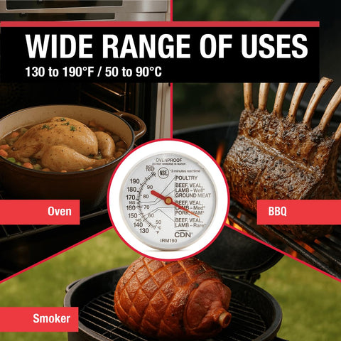 CDN IRM190 ovenproof design supports dishwasher-safe cleaning