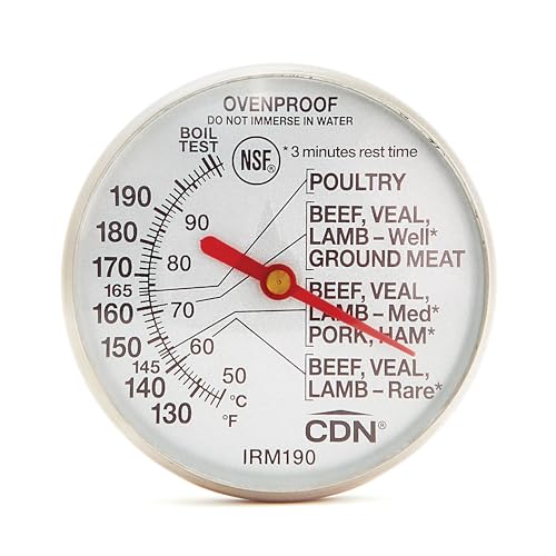 CDN IRM190 stem in meat during cooking for accurate internal temperature