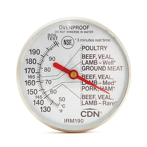 CDN IRM190 stem in meat during cooking for accurate internal temperature