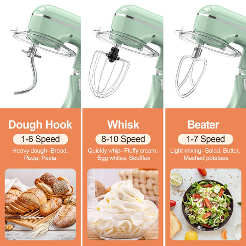 CEBORRY 6-5qt stainless steel bowl ideal for large batches.