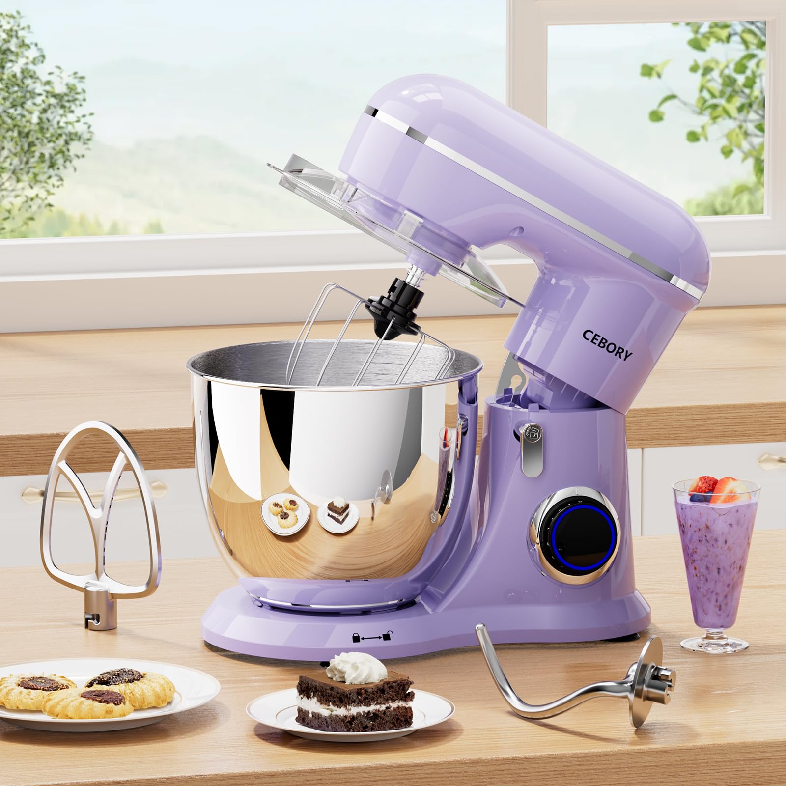 CEBORY beater attachment blends ingredients with precision