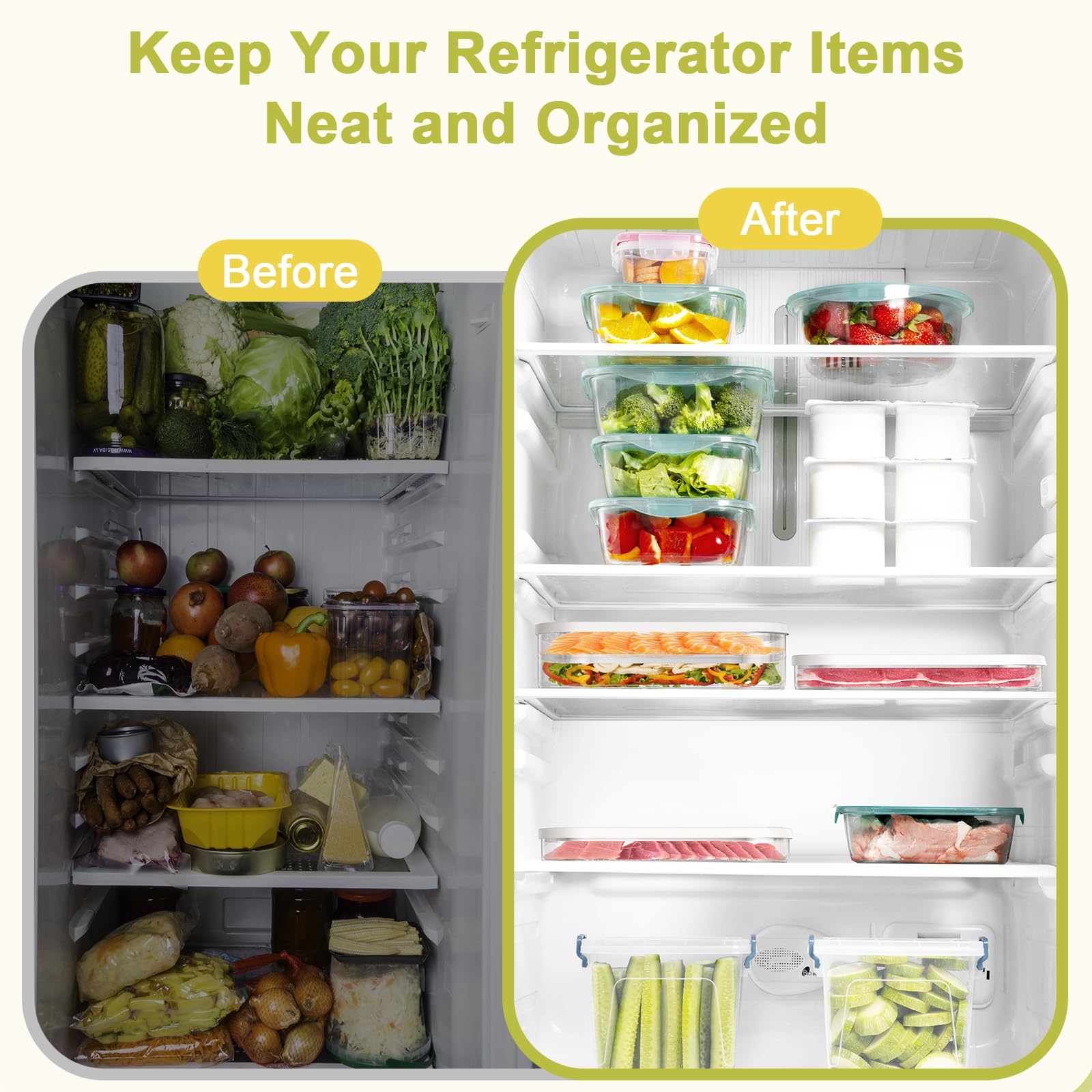 Cecnamt BPA-free fridge storage box for cold cuts and cheese