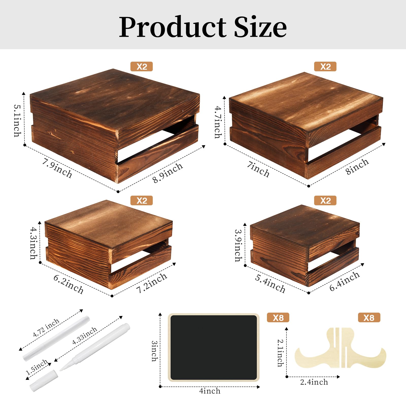 Cecnamt extra small riser provides tiny shadows for mini desserts