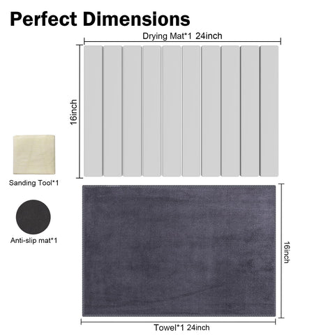 Cecnamt multi-functional mat dries dishes, cups, and bottles
