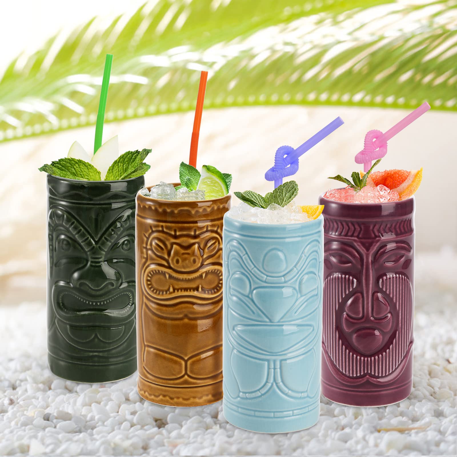 Cedilis tiki mug assorted-colors elevates island entertaining and gifting