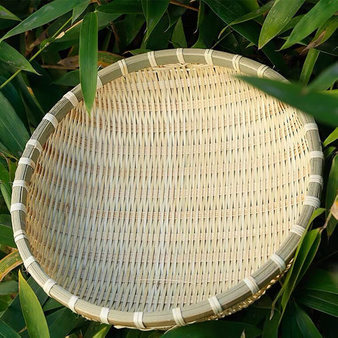 Cedilis artisan weave bread tray showcasing handcrafted detail