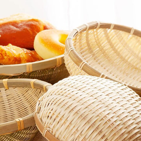 Cedilis bamboo tray with U-shaped rim for stable contents