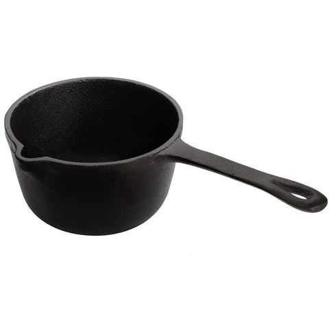 Cedilis basting pot with long handle for easy lifting and sauce control.
