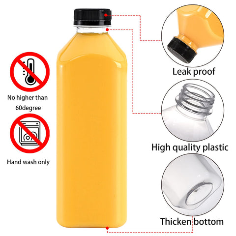 Cedilis clear PET bottle close-up showing sturdy, crack-resistant material.