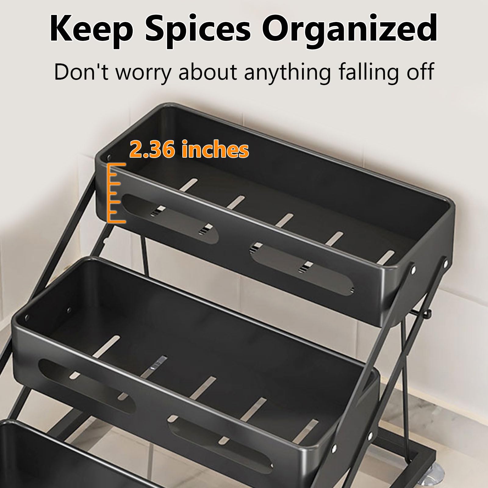 Ceetug rust-resistant coating protects shelves for long-lasting kitchen organization.