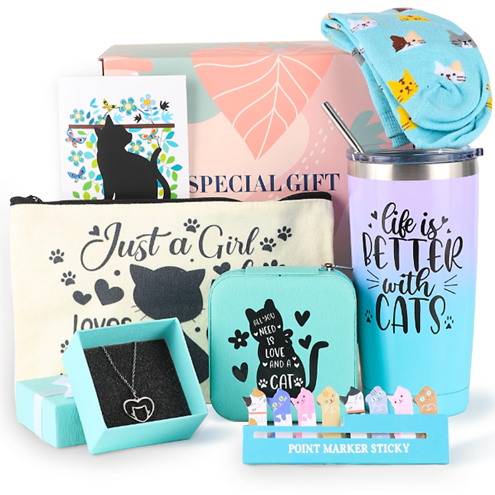 Cefanty 20 oz cat tumbler for on-the-go drinks and style