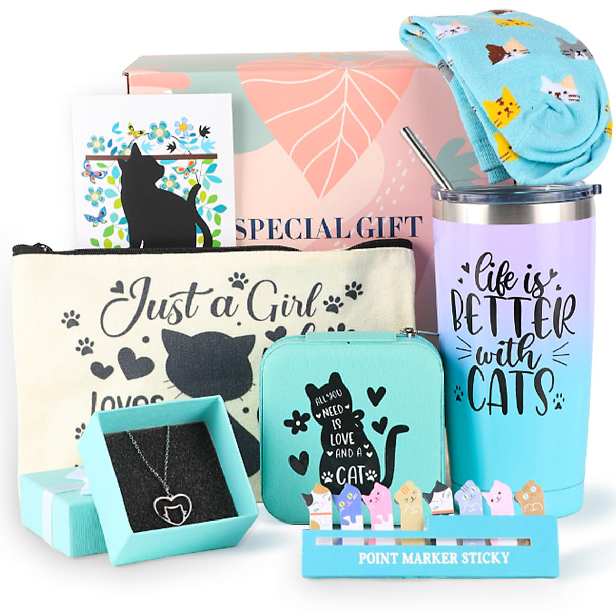 Cefanty 20 oz cat tumbler for on-the-go drinks and style