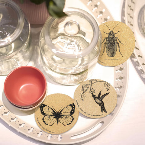 Cegkuc heat-resistant, eco-friendly coasters guard tables during hot beverages.