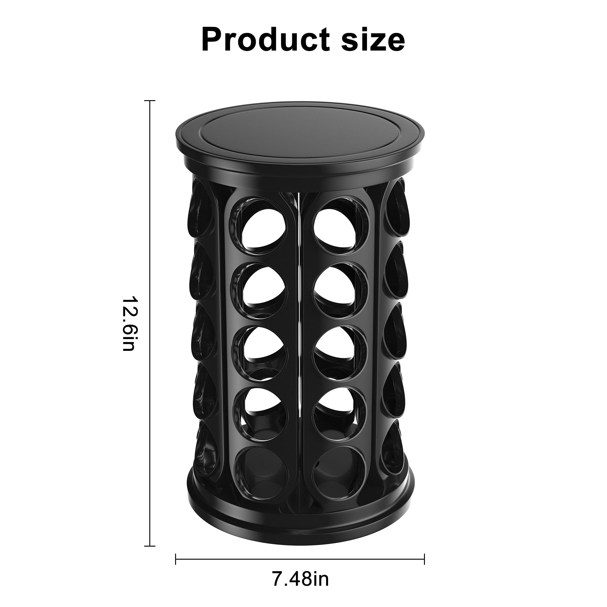 CEHNCEH compact-design holder saves counter space while providing ample storage