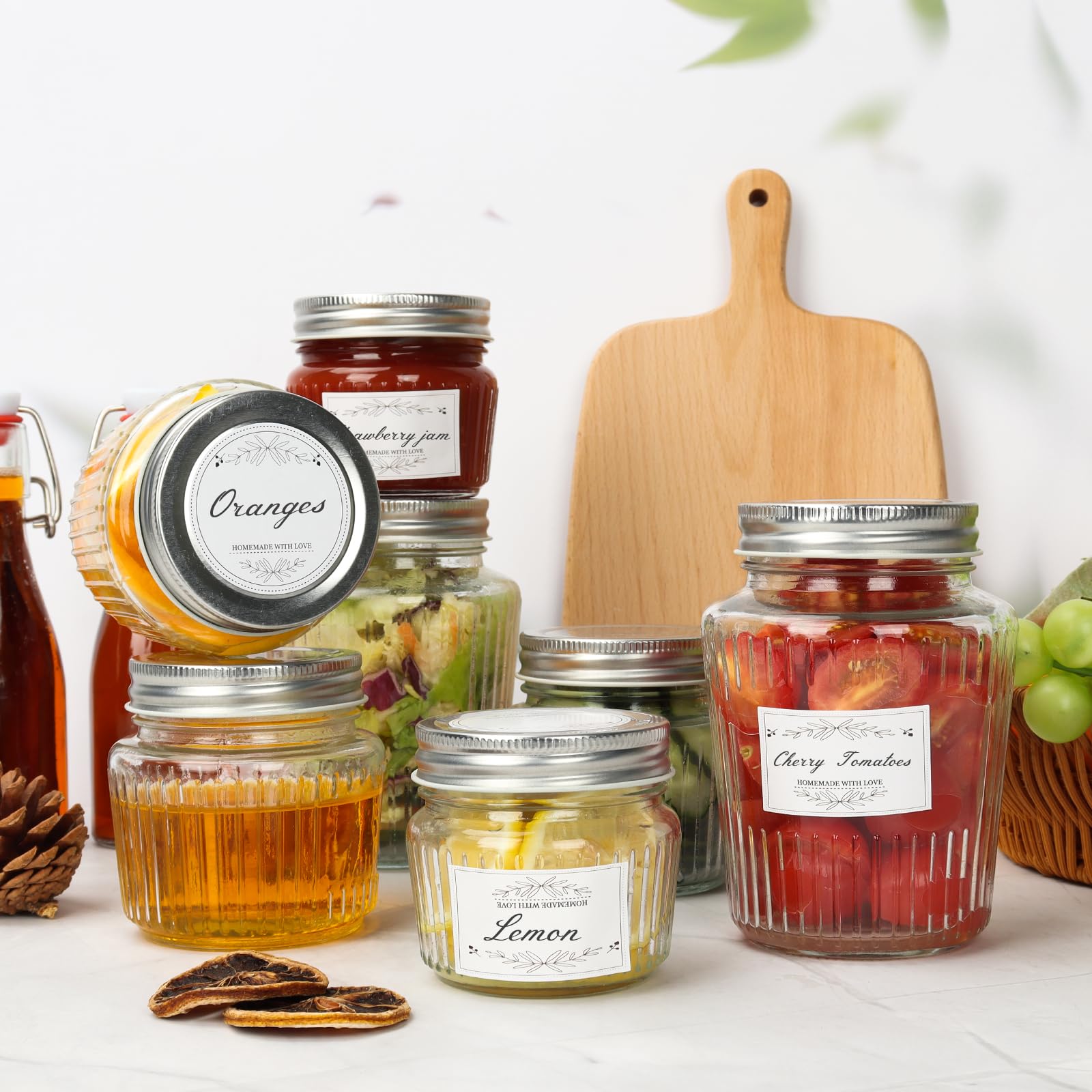Cehomi mason jars dishwasher safe for easy cleanup