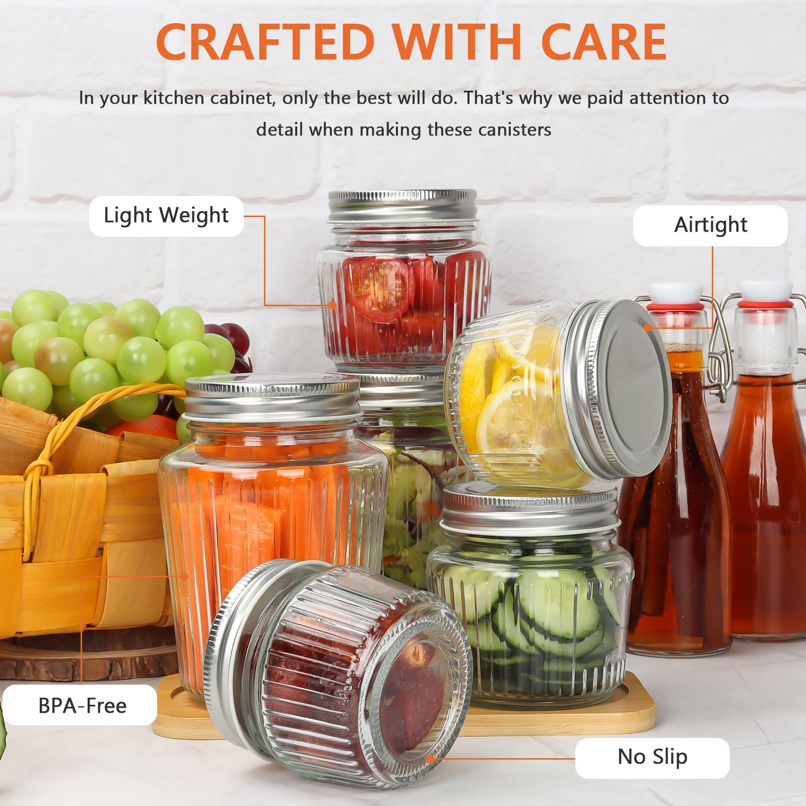 Cehomi jar for jelly jam honey showing contents clearly