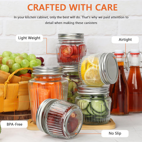 Cehomi jar for jelly jam honey showing contents clearly