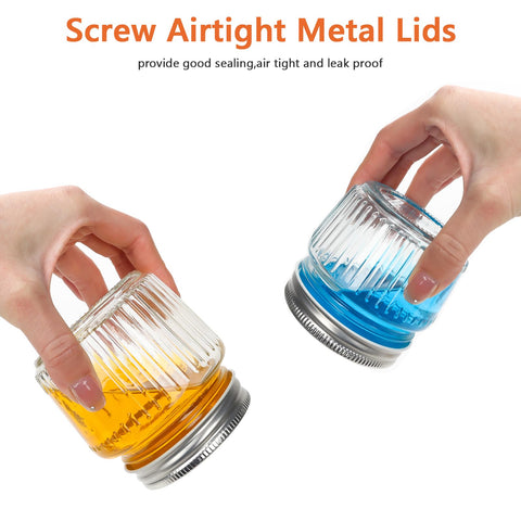 Cehomi silver lids on jars ensuring airtight preservation
