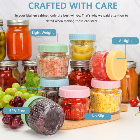 Cehomi wide mouth jar makes filling and cleaning quick and easy.